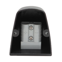 Interrupteur à bascule de type poteau d'alimentation gris pour voitures, courant élevé 50A 12V-24V IP65, prise à trou unique avec connecteur d'alimentation pour panneau de tente
