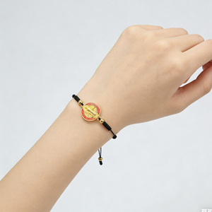 Pulsera Católica Tejida de Cuerda Roja de San Benito, Regalo Religioso, Pulsera de la Virgen María en Stock - Product Image 6