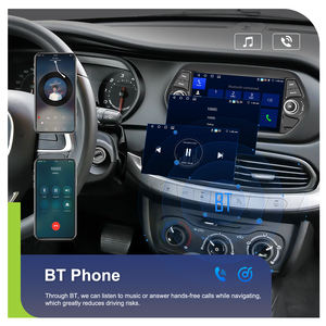 Podofo 7 "4 + 64G Android autoradio stéréo sans fil Carplay/Android Auto GPS/DSP/Wifi/FM/RDS/BT pour <span class=keywords><strong>FIAT</strong></span> <span class=keywords><strong>TIPO</strong></span> EGEA (2015-2017) - Product Image 4