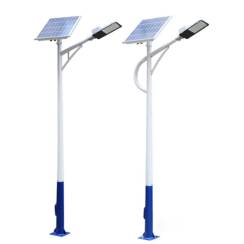 Huatai Hoge Kwaliteit Gegalvaniseerd Solar Straat Lamp Post 5M 6M 7M 8M 9M 10M straat Licht Pole Ontwerp Voor Verkoop