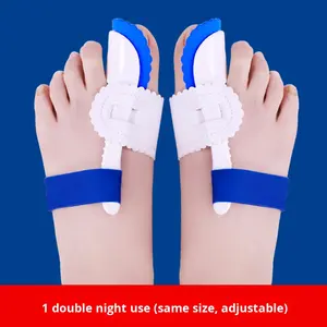 Corrector de <span class=keywords><strong>Juanetes</strong></span> de Nylon <span class=keywords><strong>para</strong></span> Hombres y Mujeres, Separador de Dedos Grandes y Superpuestos, Almohadilla de Corrección Ortopédica, Dispositivo de Ortodoncia - Product Image 4