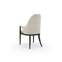 Chaise de salle à manger avec accoudoirs Natural Choice, chaise rembourrée avec siège capitonné, chaise d'appoint pour salle à manger et cuisine