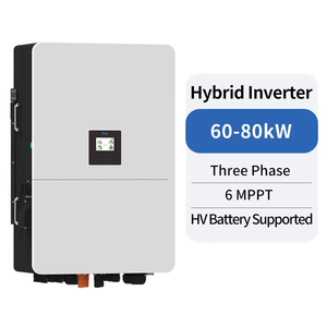 อินเวอร์เตอร์ไฮบริดสามเฟส Deye SUN-60/70/75/80K-SG02HP3-EU-EM6 60kw 70kw 75kw 80kw 6 MPPT แรงดันสูง - Product Image 1