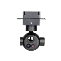 Kamera Gimbal Drone Q818X Dual EO IR Sensor Tiga Lipat Pencitraan Termal 215g Muatan UAV Ringan