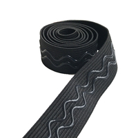 Bande élastique en silicone double ondulée antidérapante pour couture, accessoires de perruque pour tenue de cyclisme