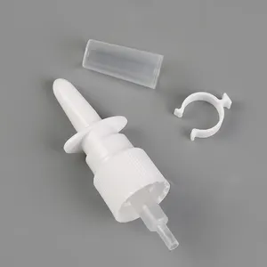 18/410 24/410 28/410 pompa spray nasale per uso medico spruzzatore per pompa spray nasale a nebbia fine in PP bianco