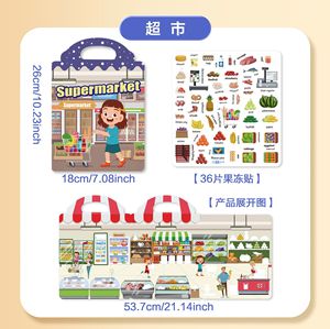 Libros de pegatinas reutilizables personalizados para niños, pegatinas de silicona autoadhesivas y removibles, los mejores regalos, juguetes educativos de aprendizaje para niños - Product Image 5