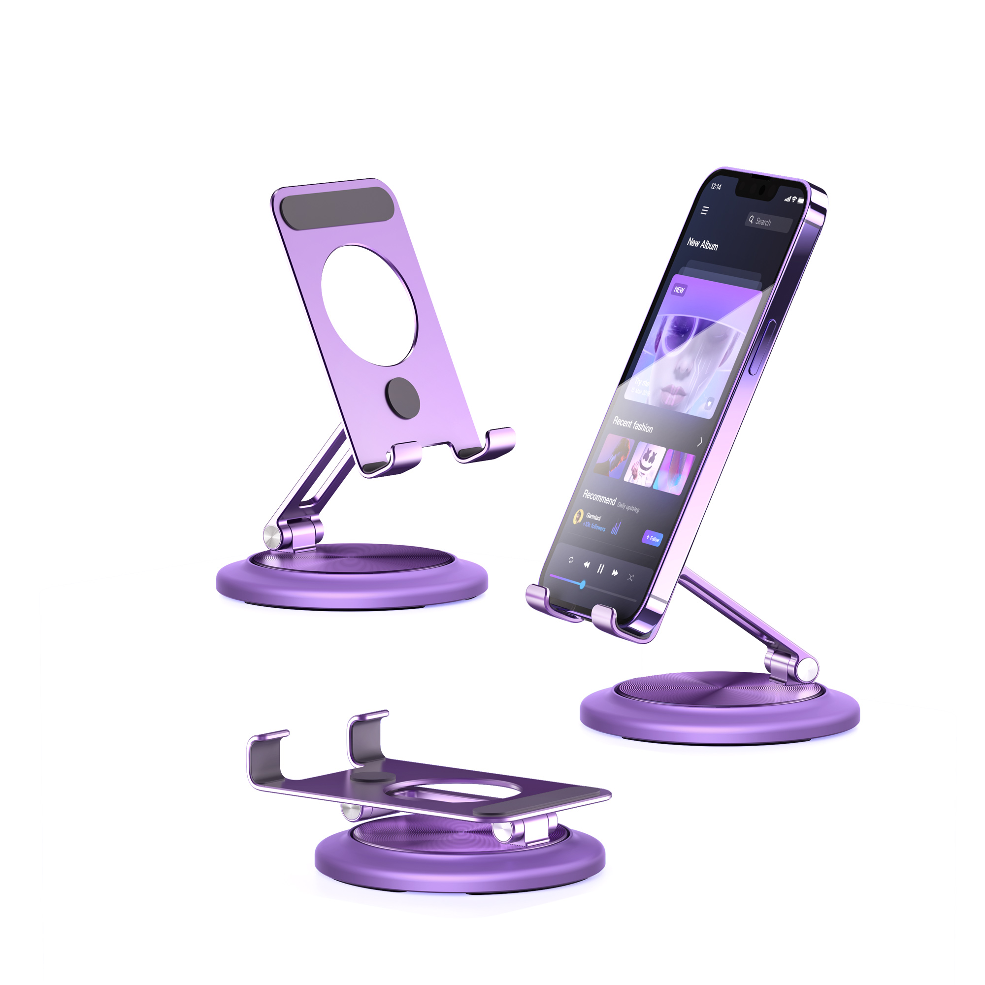 Boneruy L68S Cute Purple Mobile Phone Holders 