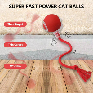 Quick Delivery USB Charging Interactive Pet <strong>Toys</strong> Modern 360 Automatic Smart <strong>Dog</strong> Ball <strong>Toy</strong> <strong>Silicone</strong> Cat Rolling Ball <strong>Toy</strong> - Product Image 4