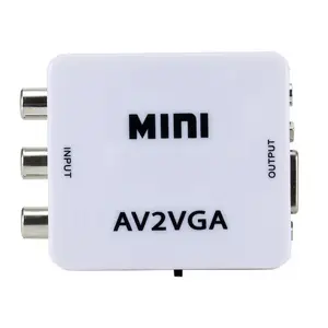 Преобразователь 1080P Mini AV-VGA-AV RCA с 3,5 мм аудио AV2VGA VGA2AV CVBS адаптер для ПК к HD TV преобразователь NTSC PAL SXGA