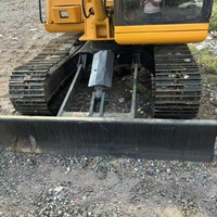 Mini-excavatrice sur chenilles Komatsu PC60 d'occasion en bon état, 6 tonnes, avec lame de bulldozer, excavatrice PC60 d'occasion à vendre en stock