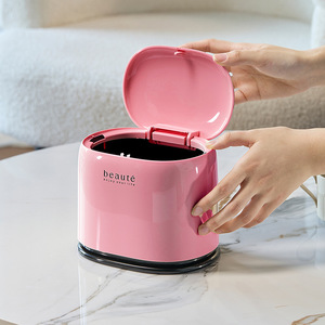 ถังขยะพลาสติกแบบตั้งโต๊ะขนาดเล็กถังขยะขนาดเล็กแบบกดฝาสีได้ออกแบบเอง - Product Image 4