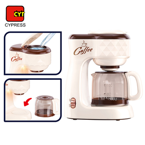 Machine à café en plastique de jeu de simulation d'approvisionnement d'usine avec lumière/<span class=keywords><strong>musique</strong></span>/goutte d'eau appareil ménager jouet de cafetière - Product Image 4