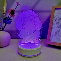 Beliebte 3D-Anime-Lampe mit Individueller Bedruckung Verfügbar 16-Farben-Fernbedienung Dekorative Nachtbeleuchtung für Wohnzimmer und Sofaseiten