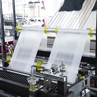 Machine entièrement automatique 4 lignes 2 couches de thermoscellage et de découpe à froid de sacs à provisions