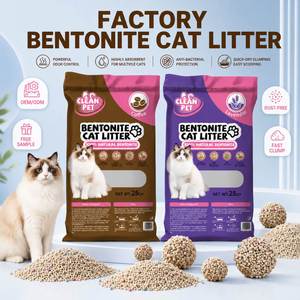 Arena para Gatos de Bentonita para Pedidos al por Mayor, 20 Kilos, Alta Absorción, Libre de Polvo, para Distribuidores - Product Image 1