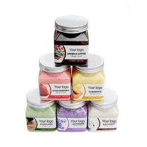 Hot Sale Private Label Rolanjona Cleansing Moisturizing Skin Care Whitening Nourishing Herbal Fruit Exfoliating Sugar Body Scrub