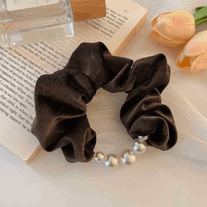 2026 Hot Selling Fashionable Minimalist Pearl Hair <b>Tie</b> Light Luxury Niche Design Women's Daily Hair <b>Ties</b> Wholesale Headwear - Product Image 5