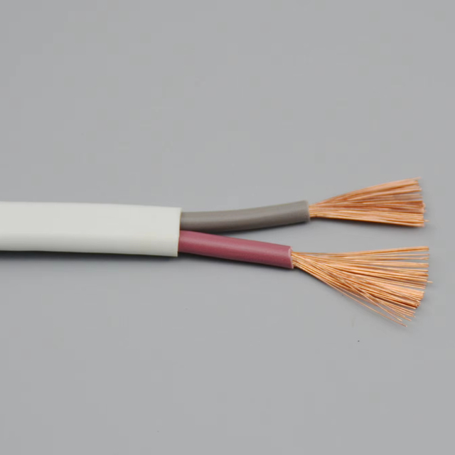 Flexible Flat RVVB Copper Core PVC Sheathed Cable for Home Appliances Audio Lighting Power Control-Safe & Durable Wiring