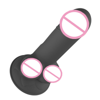 Großhandel Flüssiges Silikon Teleskop-Dildo Künstlicher Penis Realistischer Dildo Sexspielzeug Ferngesteuerter Stoß-Vibrator für Frauen