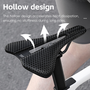 WEST BIKING Almofada de Assento de Bicicleta Impressa em 3D com Absorção de Choque Ultralight para Bicicleta de Estrada e Montanha em Fibra de Carbono - Product Image 2
