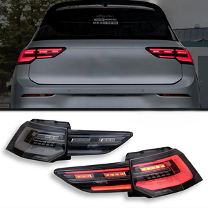 Aggiornamento per VW <span class=keywords><strong>Volkswagen</strong></span> <span class=keywords><strong>Golf</strong></span> <span class=keywords><strong>8</strong></span> MK8 GTI 2020-2024 luci posteriori a LED gruppo indicatore di direzione dinamico sequenziale in esecuzione - Product Image 1