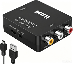 Convertidor RCA <span class=keywords><strong>a</strong></span> <span class=keywords><strong>HDMI</strong></span> 1080P, <span class=keywords><strong>Adaptador</strong></span> de Video y Audio RCA Compuesto CVBS AV <span class=keywords><strong>a</strong></span> <span class=keywords><strong>HDMI</strong></span>, Compatible con <span class=keywords><strong>Cable</strong></span> de Alimentación USB - Product Image 5