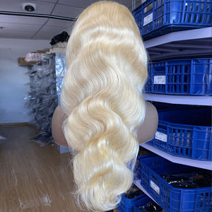 Peluca de Cabello Humano Larga de 30 Pulgadas, Peluca Frontal de Encaje HD 613, Peluca de Cabello Humano con Cutícula Alineada, Ondas Suaves, Peluca Frontal de Encaje Rubio - Product Image 1