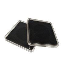Boîte de collection généreuse pour badges et pièces commémoratives, en acrylique carré, étui de protection pour pièces de monnaie, modèle YHT-605 006, épaisseur 1,5 mm, cadeau