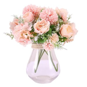 European-Style Ins Peony Holding Artificial <b>Flower</b> Ornament Dried Floriculture Home Living Room Dining Table TV Christmas - Product Image 4