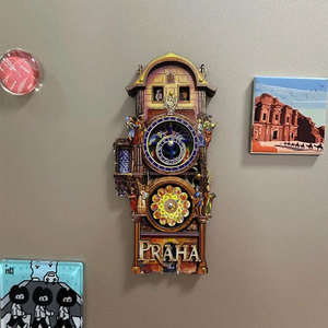 Imanes de Colección Turística, Imanes <span class=keywords><strong>para</strong></span> Refrigerador con Reloj Astronómico |   Recuerdo de Viaje Decorativo <span class=keywords><strong>para</strong></span> Guardar Recuerdos - Product Image 3