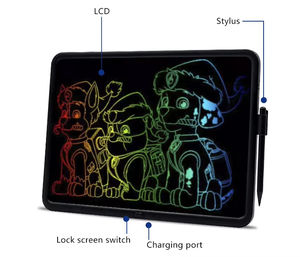 20 inç LCD çizim tableti boyama araçları elektronik yazı tahtası çocuk çizim eğitici oyuncaklar çocuklar için - Product Image 3