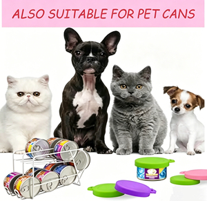 3-in-1 Silicone Pet Can Lid Reusable <b>Food</b> <b>Storage</b> Sealing Cover for <b>Cat</b> Dog <b>Food</b> Cans - Product Image 3