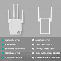 Repetidor de Router WiFi Inalámbrico, Amplificador de Señal de Largo Alcance 2G 3G 4G de Doble Banda, Extensor de Rango IP POE