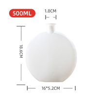 Diffuseur de parfum noir et blanc 250 ml 500 ml, flacon en verre givré, pour hôtels et usage domestique, diffuseur de parfum pour chambre à coucher