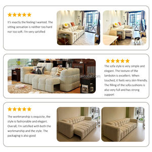 Canapé-Lit Télescopique Électrique Crème Bicolore Multifonctionnel Ajustable en Tissu Durable pour <span class=keywords><strong>Salon</strong></span> - Product Image 4