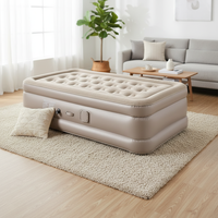 Lit d'air Premium Active Era, taille double, pompe électrique intégrée, revêtement en PVC, dessus floqué, matelas pour le camping, lit d'appoint, mobilier de maison