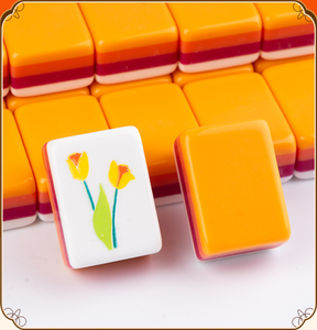 Stock Fournitures de <span class=keywords><strong>Plage</strong></span> Portable Mini Voyage 4 Couches Acrylique Gravé Moderne Luxe 160 Vert Clair Joker Mahjong Tuiles Poker - Product Image 5