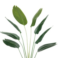 Faux bananier de voyageur de 160 cm avec 8 grandes feuilles, plante tropicale en pot pour la décoration intérieure