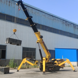 รถเครนตีนตะขาบยกรถเครนขนาดเล็กแบบใช้ไฟดีเซลสำหรับ3Ton กลางแจ้งรถเครนตีนตะขาบพร้อมตะกร้าสำหรับผู้ชาย - Product Image 4