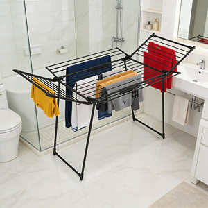 Séchoir à linge pliable portable sur roulettes pour camping-car, appartement, dortoir, usage double pièce, gain de place, <span class=keywords><strong>support</strong></span> OEM - Product Image 2