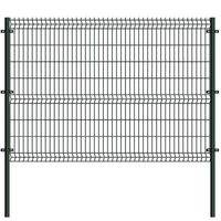 Panneaux de clôture de jardin en acier de haute qualité, revêtement PVC, sécurité périmétrique, pliage en V, treillis soudé 3D courbé avec modélisation 3D