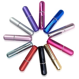 Pulverizador fino de tamaño de viaje de 5ml, atomizador de Perfume de aluminio recargable con cuentagotas inferior de <span class=keywords><strong>ventana</strong></span>, botellas de Spray de llenado - Product Image 1
