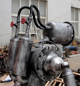 <span class=keywords><strong>Steampunk</strong></span> Vintage en fer métallique, robot accueil, décoration de maison, artisanat en métal - Product Image 3