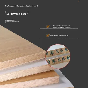 Inklusive Montage Massivholz Minimalistischer Moderner Kleiderschrank Haushalt Schlafzimmer Einfacher Schiebetür-Kleiderschrank zum Selbstaufbau - Product Image 3