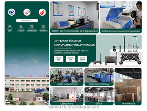 Chariot de courses pliable Tianyu T750C avec roues pour le transport en magasin et les bagages - Product Image 6