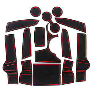 Almohadillas para ranura de puerta de coche para <span class=keywords><strong>KIA</strong></span> <span class=keywords><strong>SPORTAGE</strong></span> NQ5 <span class=keywords><strong>2022</strong></span> + alfombrillas para consola central insertos para portavasos accesorios interiores - Product Image 1