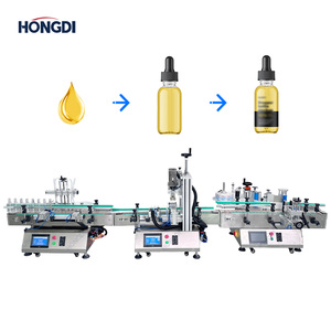 Ligne de production automatique de mise en bouteille de boissons avec moteur PLC, machine de capsulage et d'étiquetage pour sauce chili, sauce tomate, confiture, bouteilles en verre - Product Image 1
