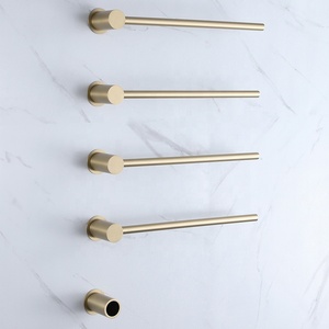 Sèche-serviettes électrique moderne à style dissimulé, 5 barres chauffantes, avec étagère en <span class=keywords><strong>verre</strong></span>, en acier, pour une assurance qualité - Product Image 2