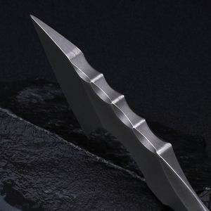 Couteau de poche à lame fixe en acier D2 personnalisable, DIY, OEM, pour la survie en plein air, design tactique multifonctionnel, chasse - Product Image 4